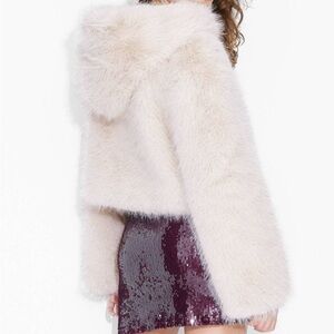 Fuzzy Cream Coat from Targets Wild Fable Line